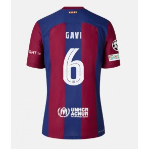 Maillot de foot Barcelona Paez Gavi #6 Domicile 2023-24 Manches Courte